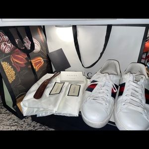 Men’s Gucci Ace- size 8us/41eu